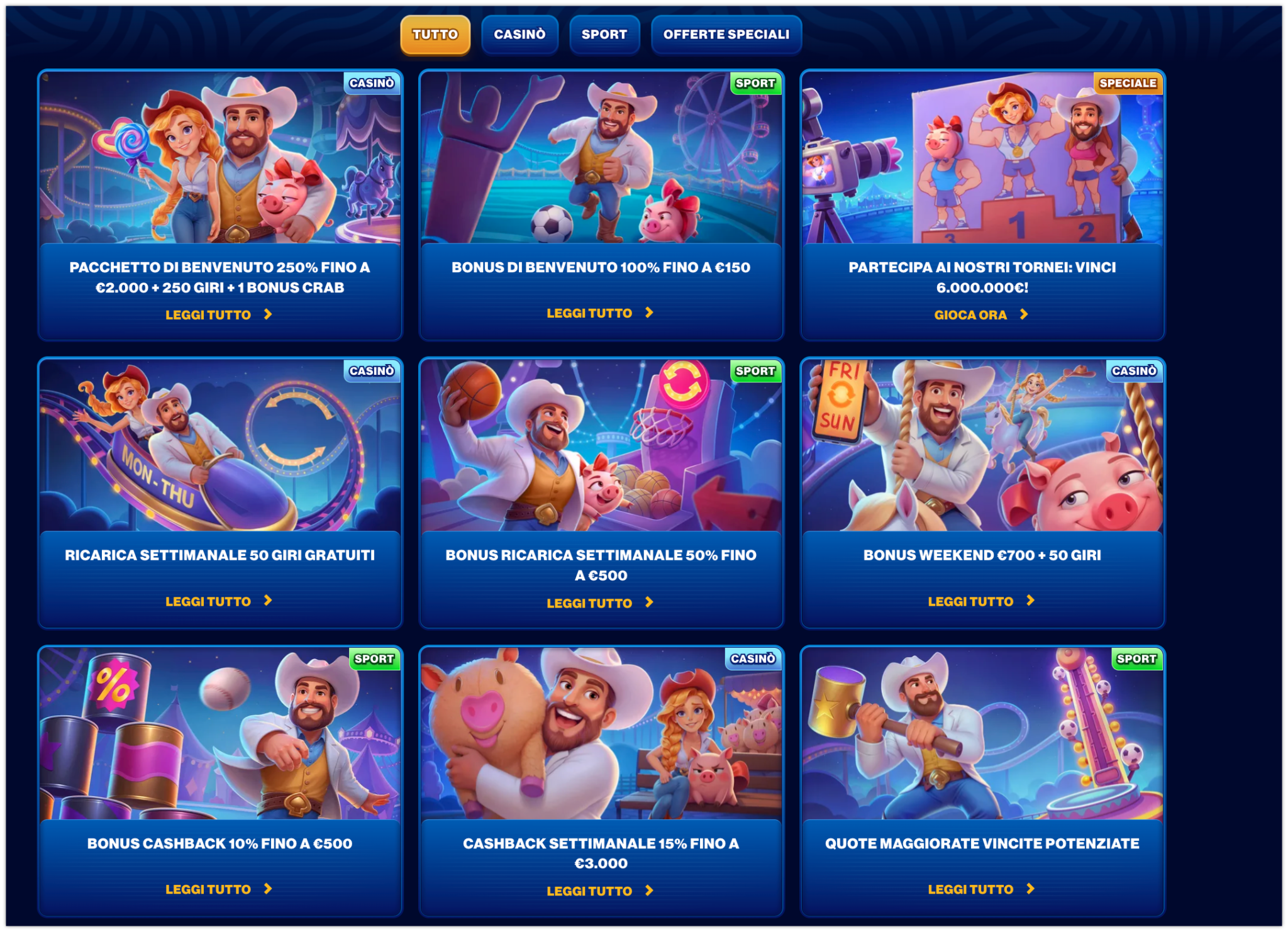 Spins of Glory Promozioni