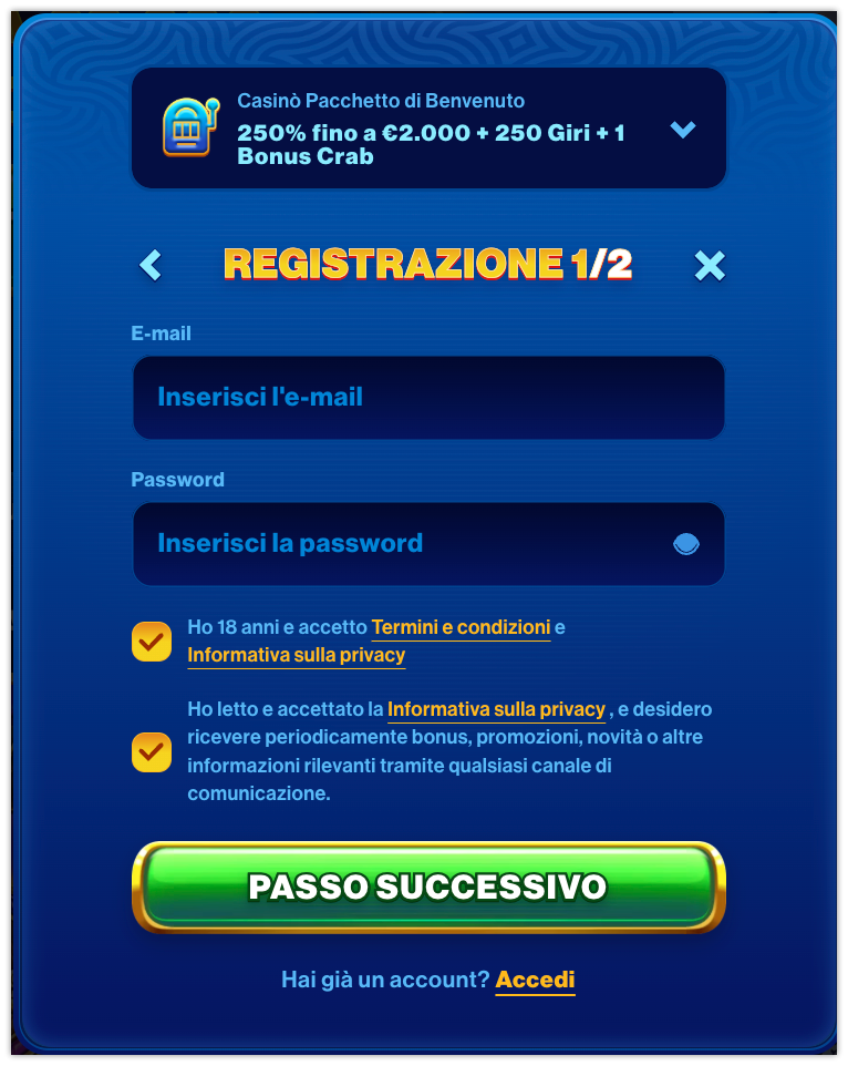 SpinsofGlory casinò reg